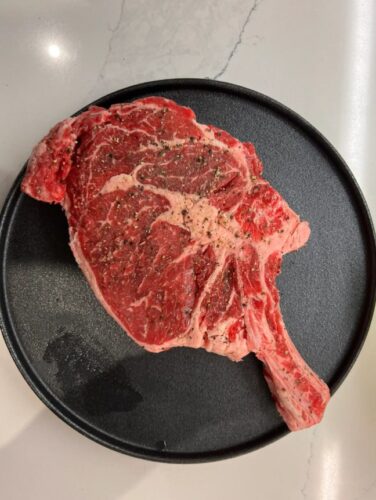 Australian tomahawk steak, approximately 1.2 kg. photo review